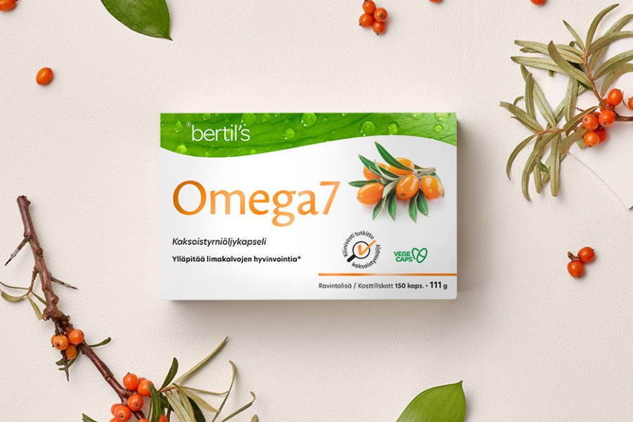 bertil´s Omega7 - Vastuullista tyrniöljyä limakalvokuivuuteen