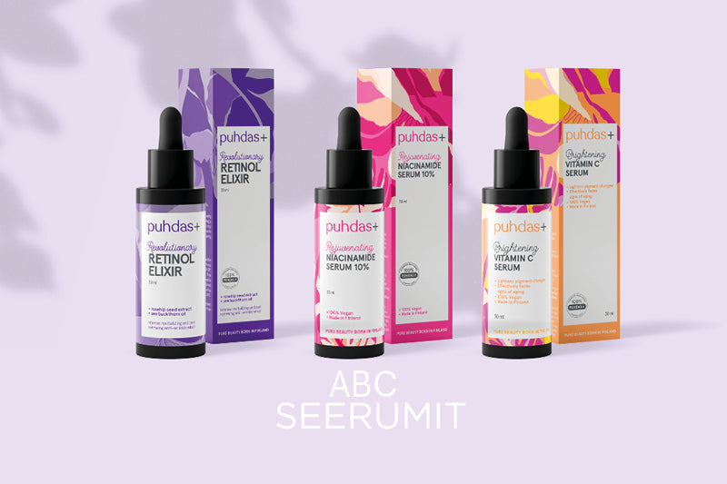 Kauneusrutiinisi supervoimat: A-, B- ja C-vitamiiniseerumit!