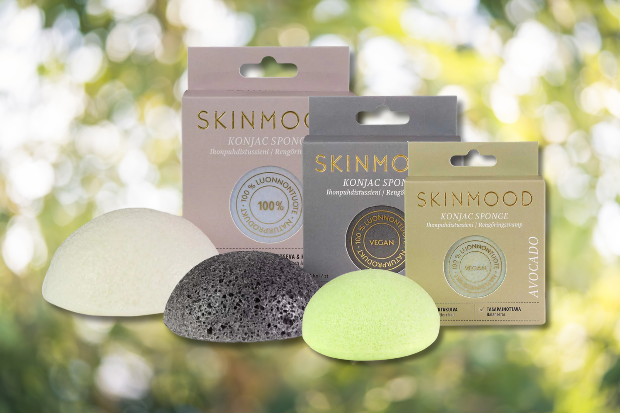 SkinMood® Konjac-sienien pesuohjeilla ihosi voi paremmin