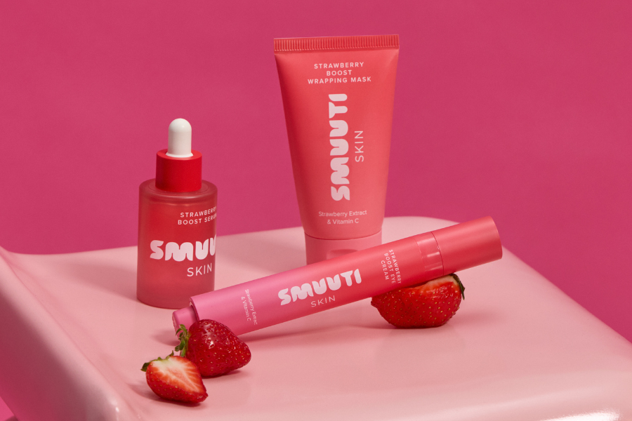 Esittelyssä Smuuti Skinin uusi Strawberry Boost-tuotesarja