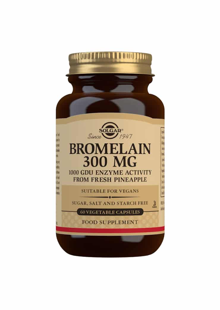Solgar Bromelain 300 mg - Bromelaiini 60 kaps.