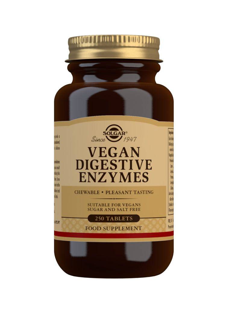Solgar Vegan Digestive Enzymes - Ruuansulatusentsyymi 250 tabl.