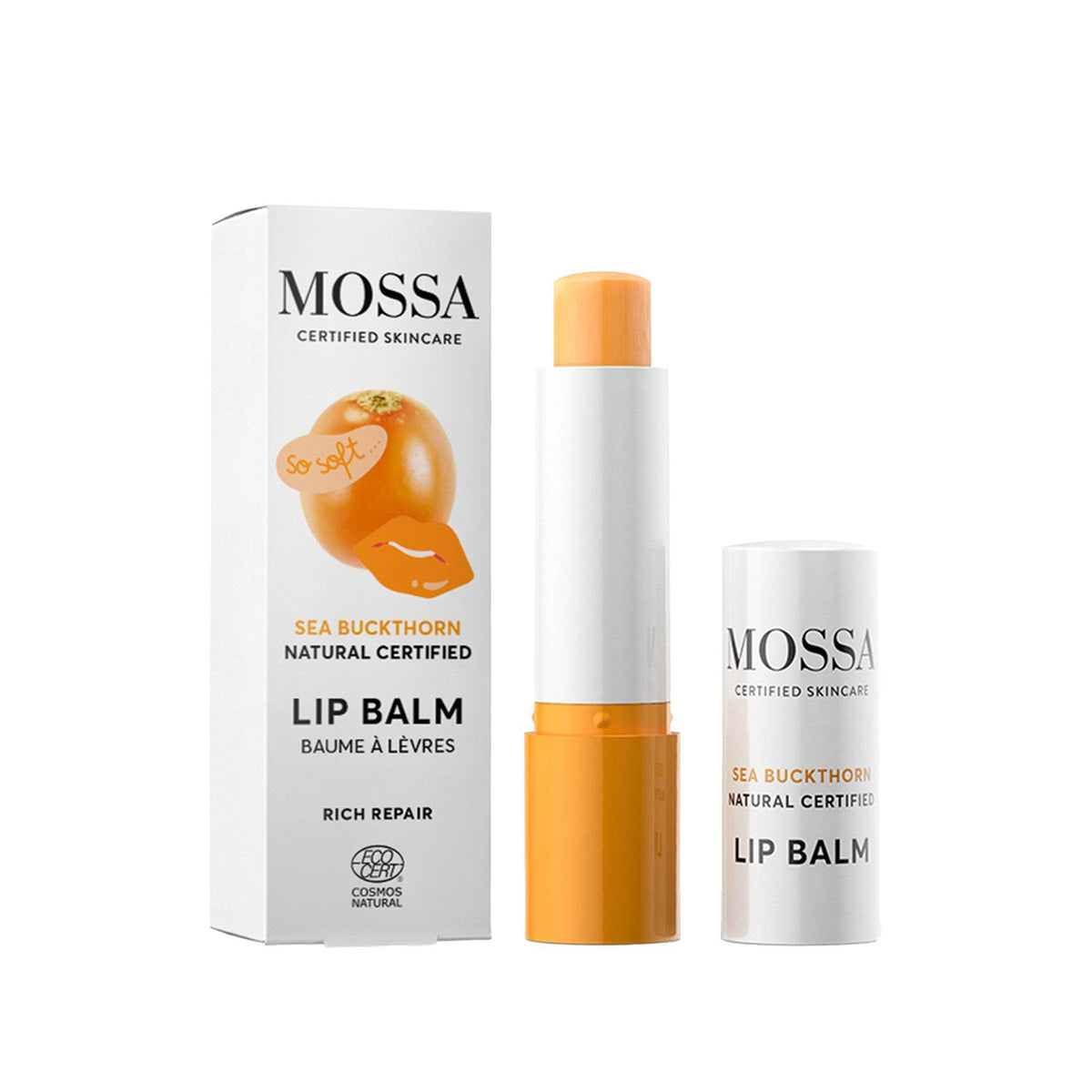Mossa Rich Repair Sea Buckthorn Lip Balm - Tyrni huulivoide 4,5 g - Sinunapteekki.fi