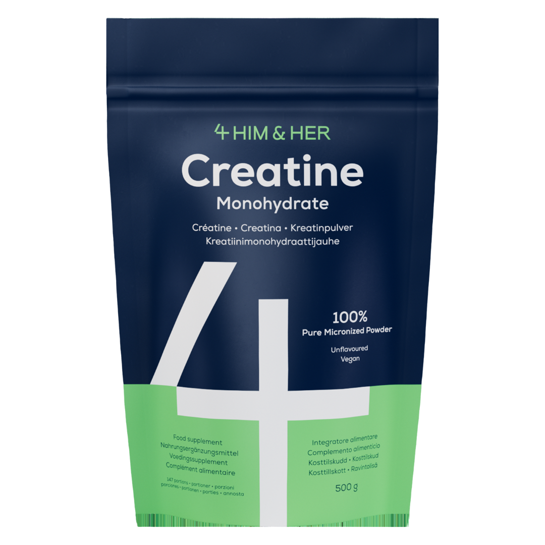 4 HIM & 4 HER Creatine - Kreatiinimonohydraattijauhe 500 g