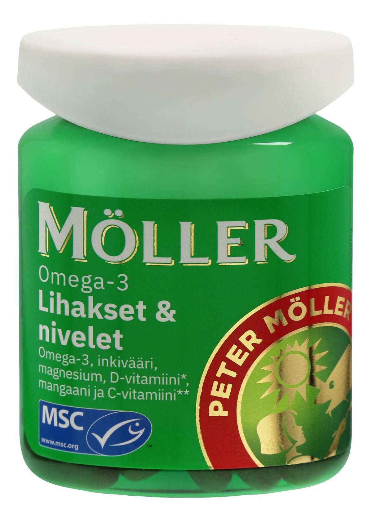 Möller Omega-3 Lihakset & Nivelet 60 kaps. - erä - Päiväys 04/2026