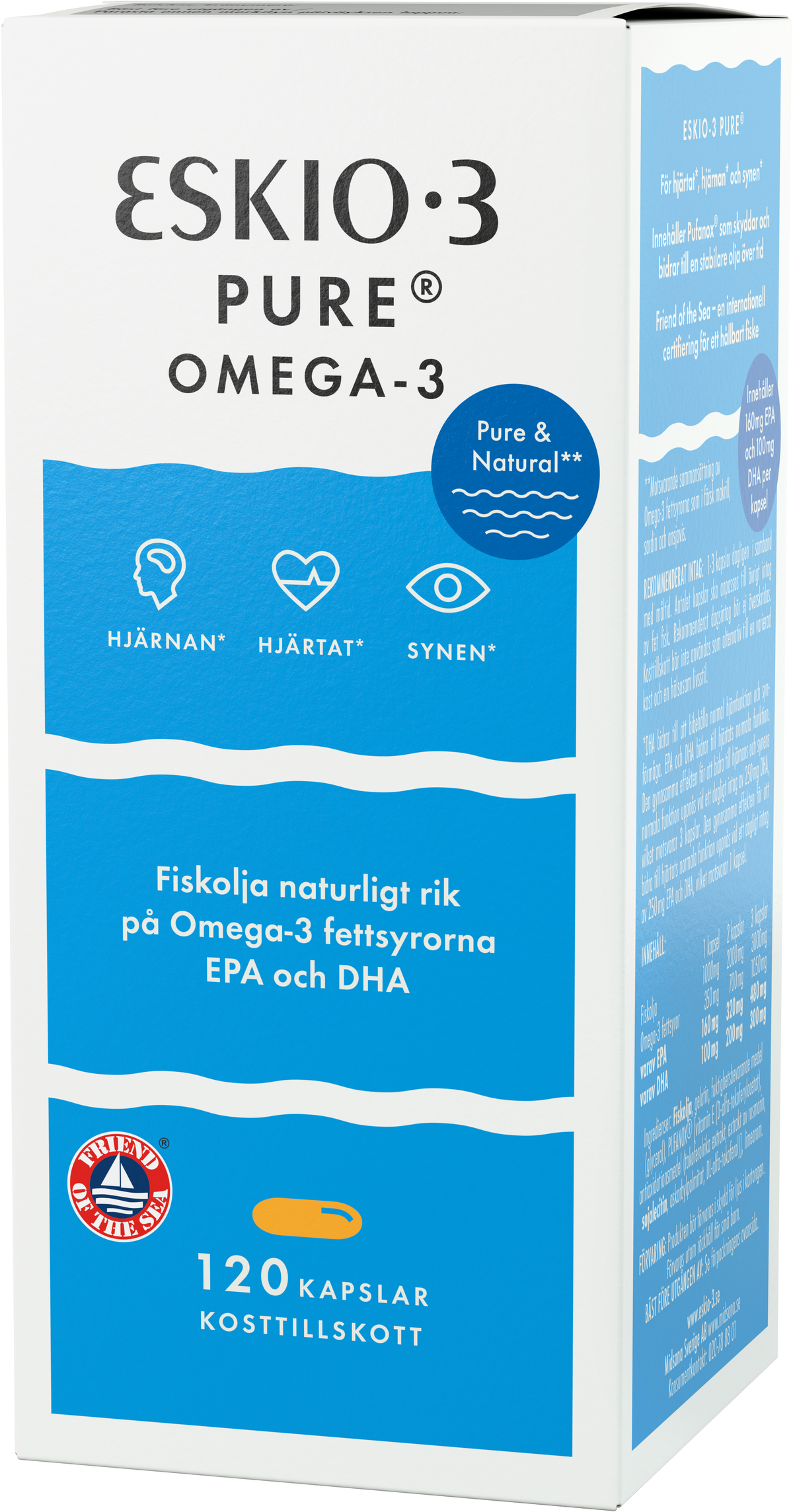 Eskio-3 Pure Kalaöljykapseli 120 kaps.