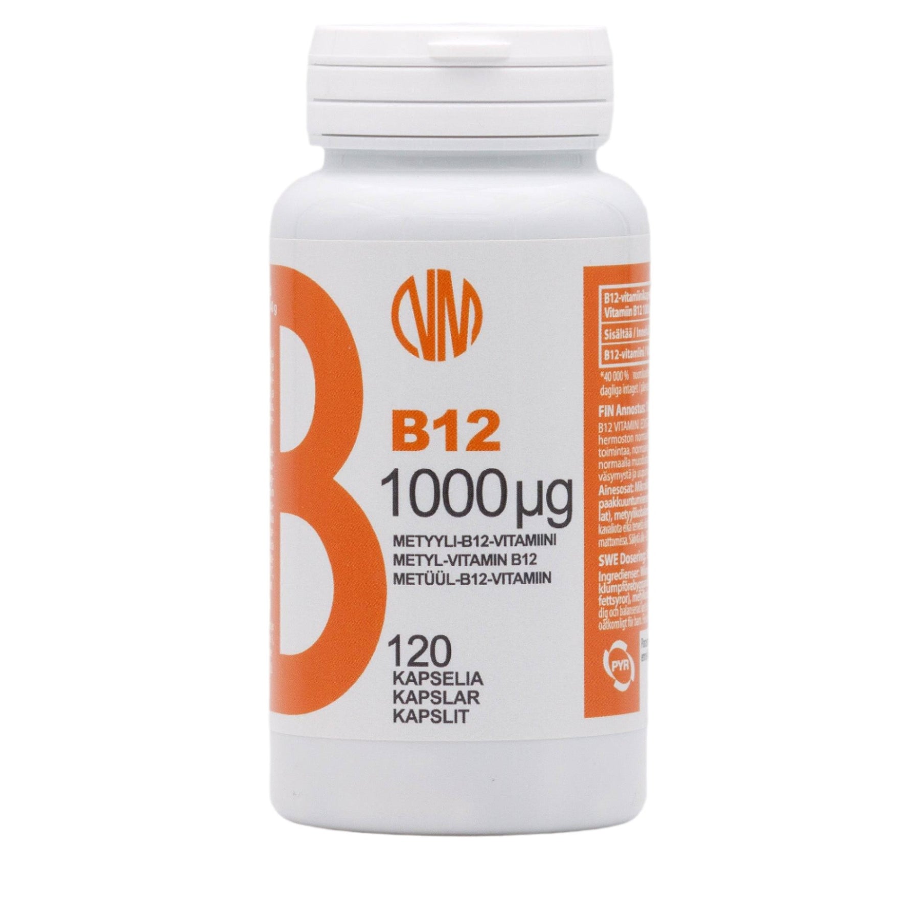 Natura Media B12 1000 µg 120 kaps. - Sinunapteekki.fi