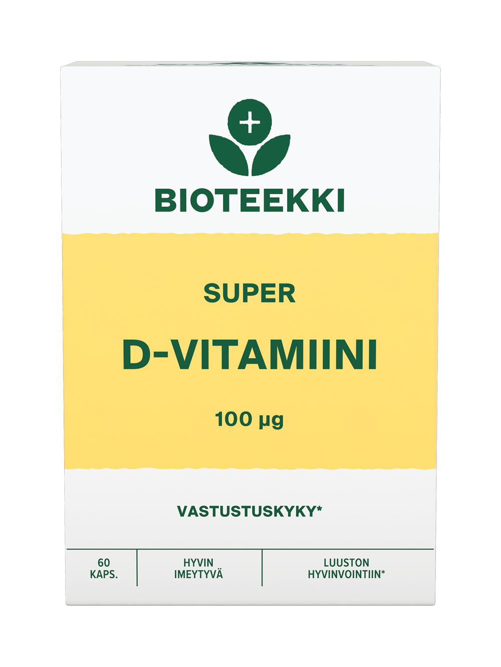 Bioteekin Super D-vitamiini 100 µg 60 kaps.