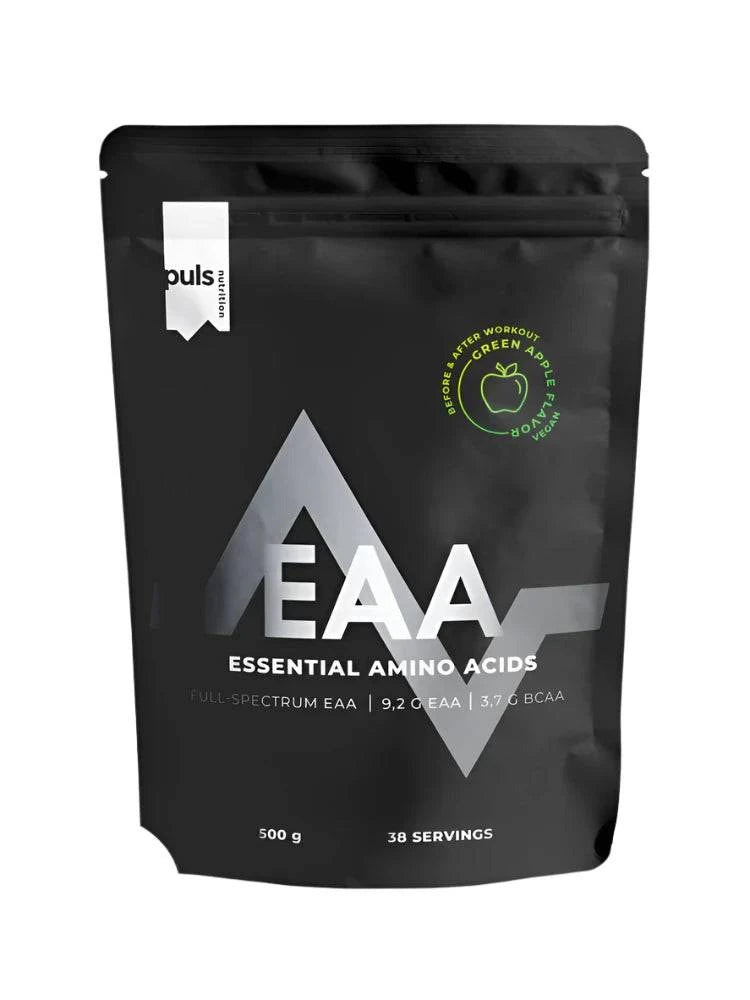 Puls Nutrition EAA - Aminohappojauhe Vihreä omena 500 g