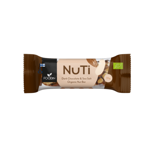 Foodin NUTI Dark Chocolate & Sea Salt - Pähkinäpatukka 35 g