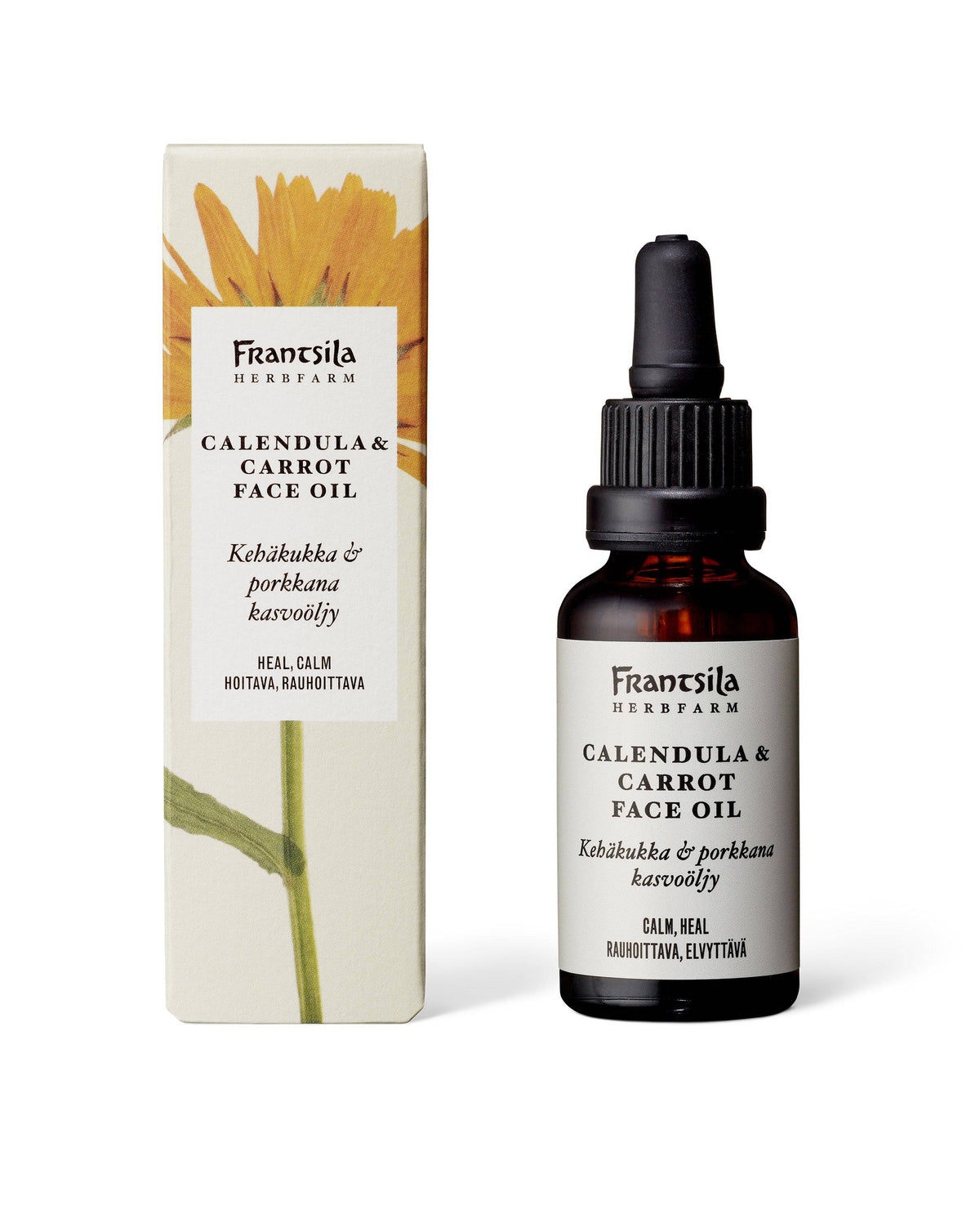 Frantsila Kehäkukka & Porkkana Kasvoöljy 30 ml - Sinunapteekki.fi