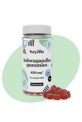 hey'Mo Ashwagandha Gummies - Pehmopalat 450 mg 60 kpl