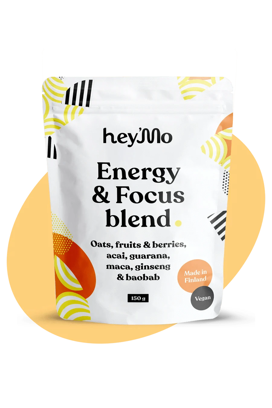 hey'Mo Energy & Focus Blend - juomajauheseos 150 g