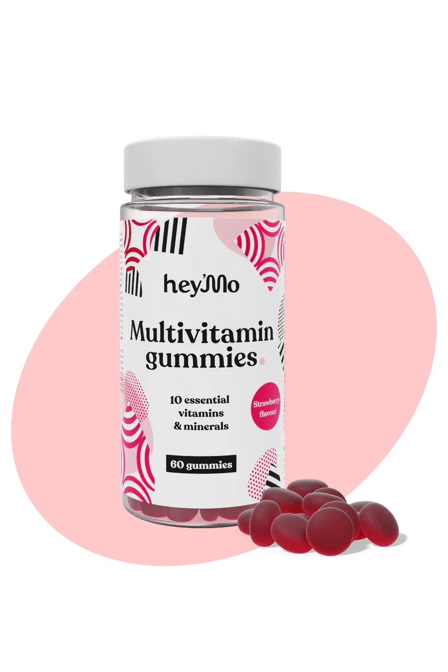 hey'Mo Multivitamin Gummies - Pehmopalat 60 kpl - Päiväys 02/2024