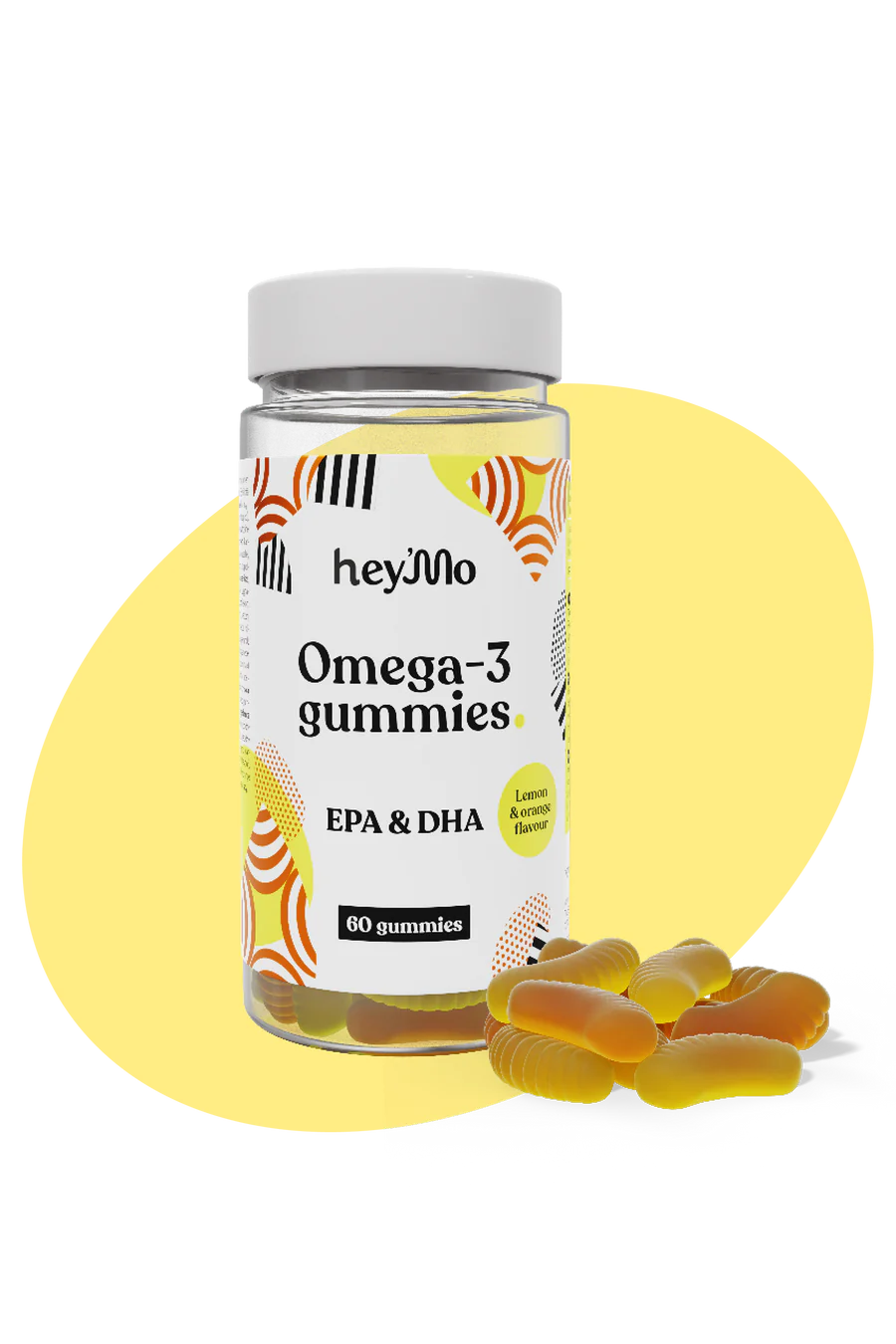 hey'Mo Omega-3 Gummies EPA & DHA - Pehmopalat 60 kpl