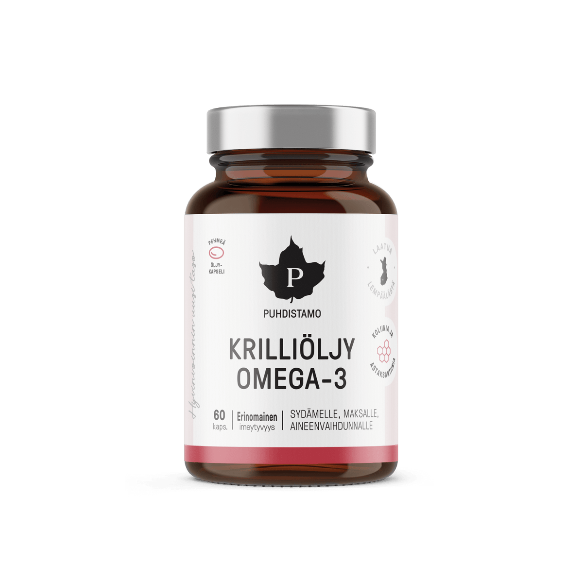 Puhdistamo Krilliöljy Omega-3 60 kaps. - Sinunapteekki.fi