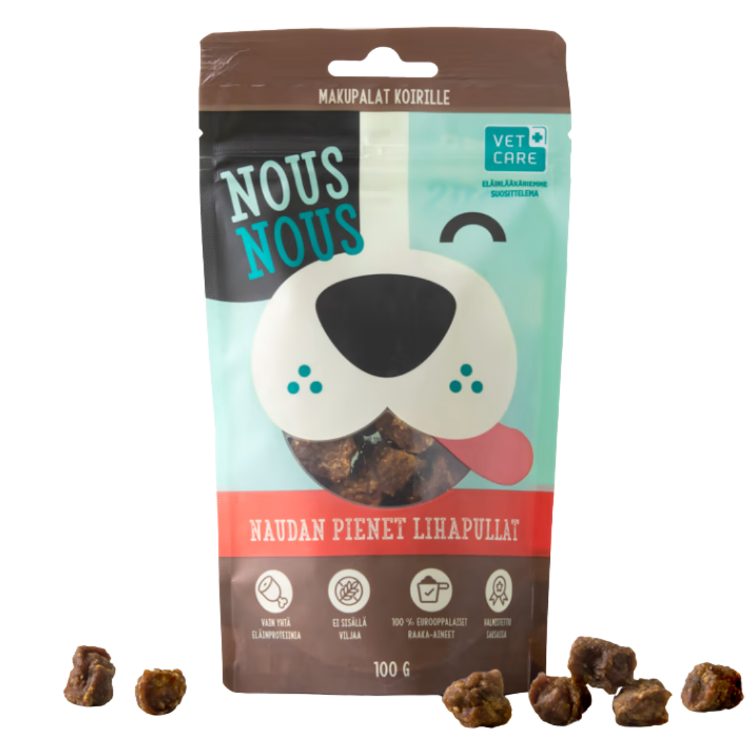 Nousnous, naudan pienet lihapullat, 100 g