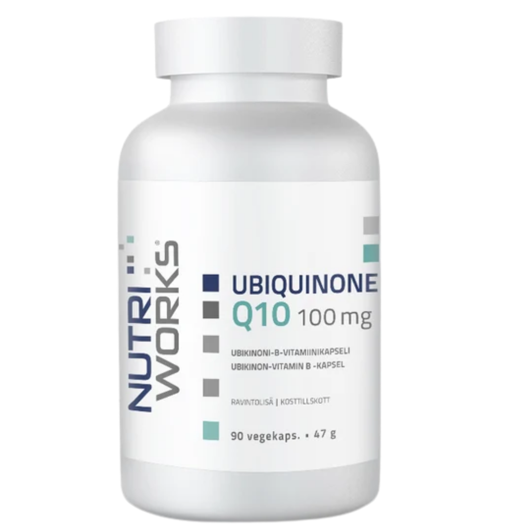 Nutri Works Ubiquinone Q10 100 mg - Ubikinoni-B-Vitamiinikapseli 90 kaps.