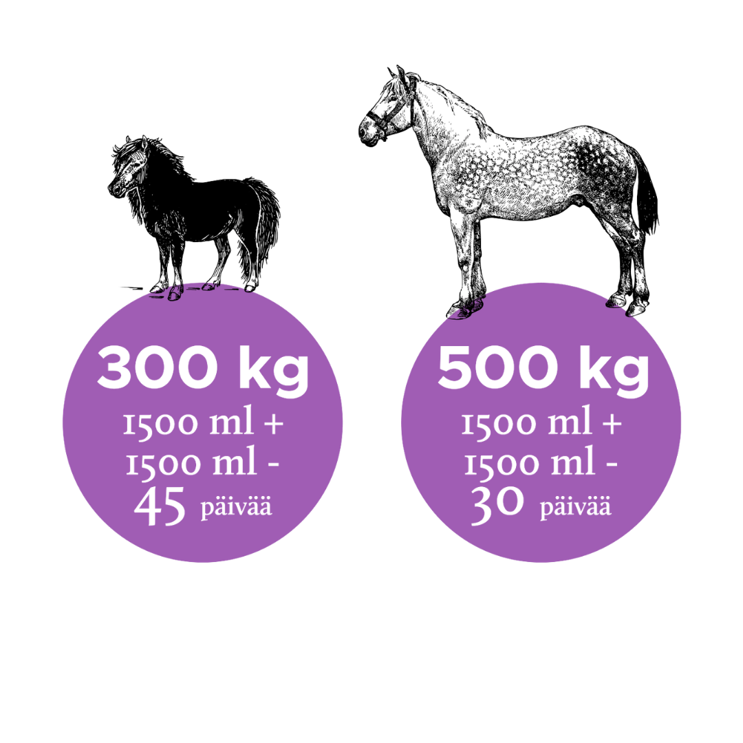Nutrolin Joint Duo Hevosille 3000 ml - annostelu
