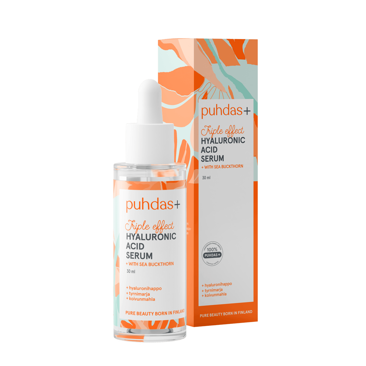 Puhdas+ Hyaluronihapposeerumi Tyrni 30 ml - Sinunapteekki.fi