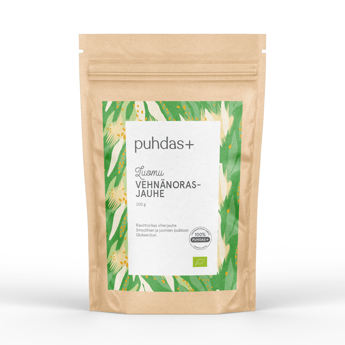 Puhdas+ Luomu Vehnäorasjauhe 200 g - Päiväys 10/2024 - Sinunapteekki.fi