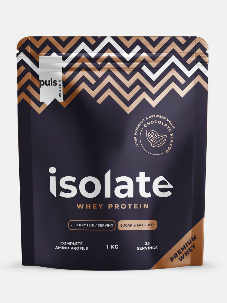 Puls Nutrition Isolate Whey Protein - Heraproteiini-isolaatti Suklaa 1 kg
