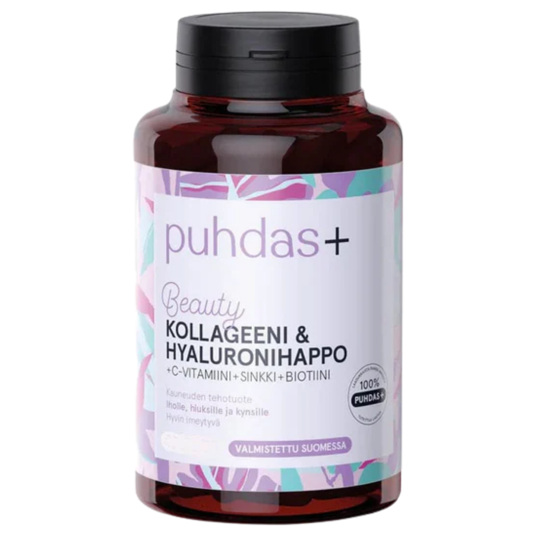Puhdas+, Beauty Kollageeni & Hyaluron, 120+30 kaps.