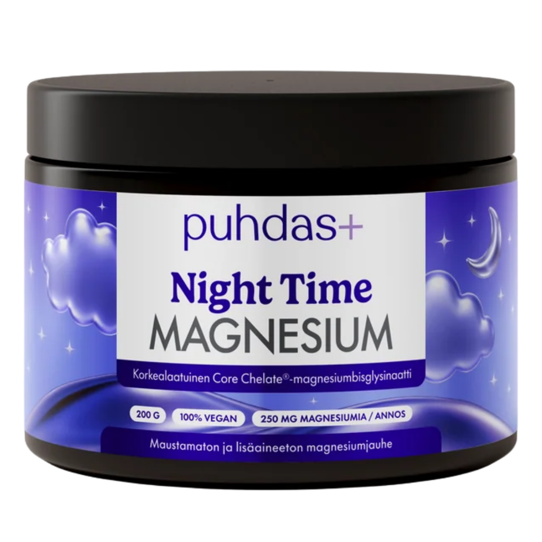Puhdas+ Night Time Magnesiumglysinaatti