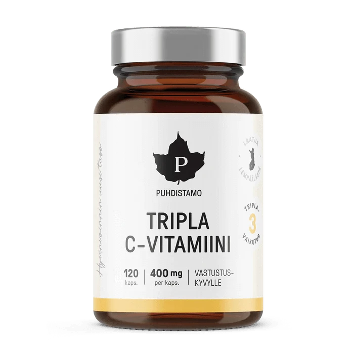 Puhdistamo Tripla C-vitamiini 400 mg 120 kaps. - poistetaan - Sinunapteekki.fi