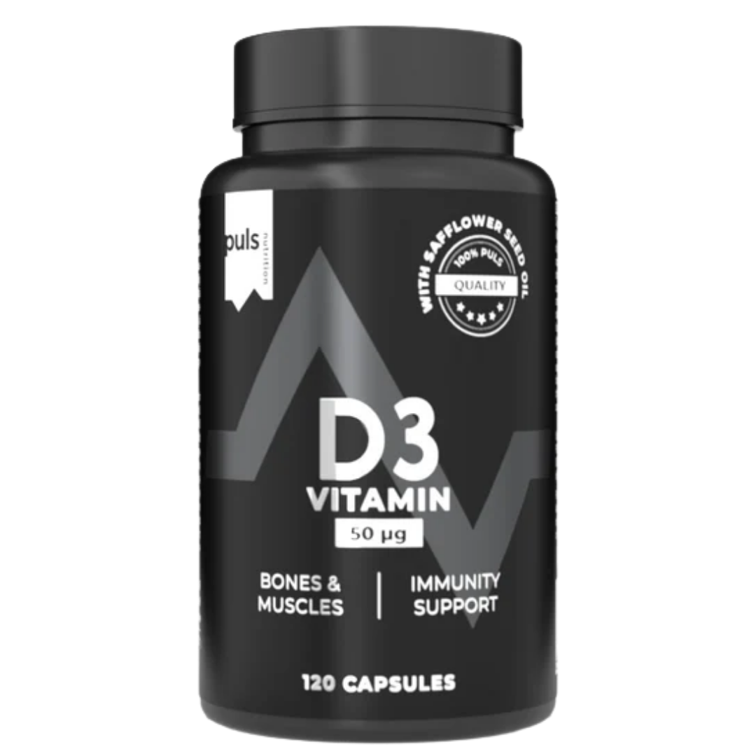 Puls Nutrition D3-vitamiini 50 µg 120 kaps.