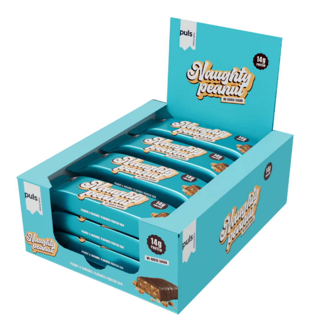Puls Nutrition Naughty Peanut - Proteiinipatukka 12 x 45 g TUKKUPAKKAUS