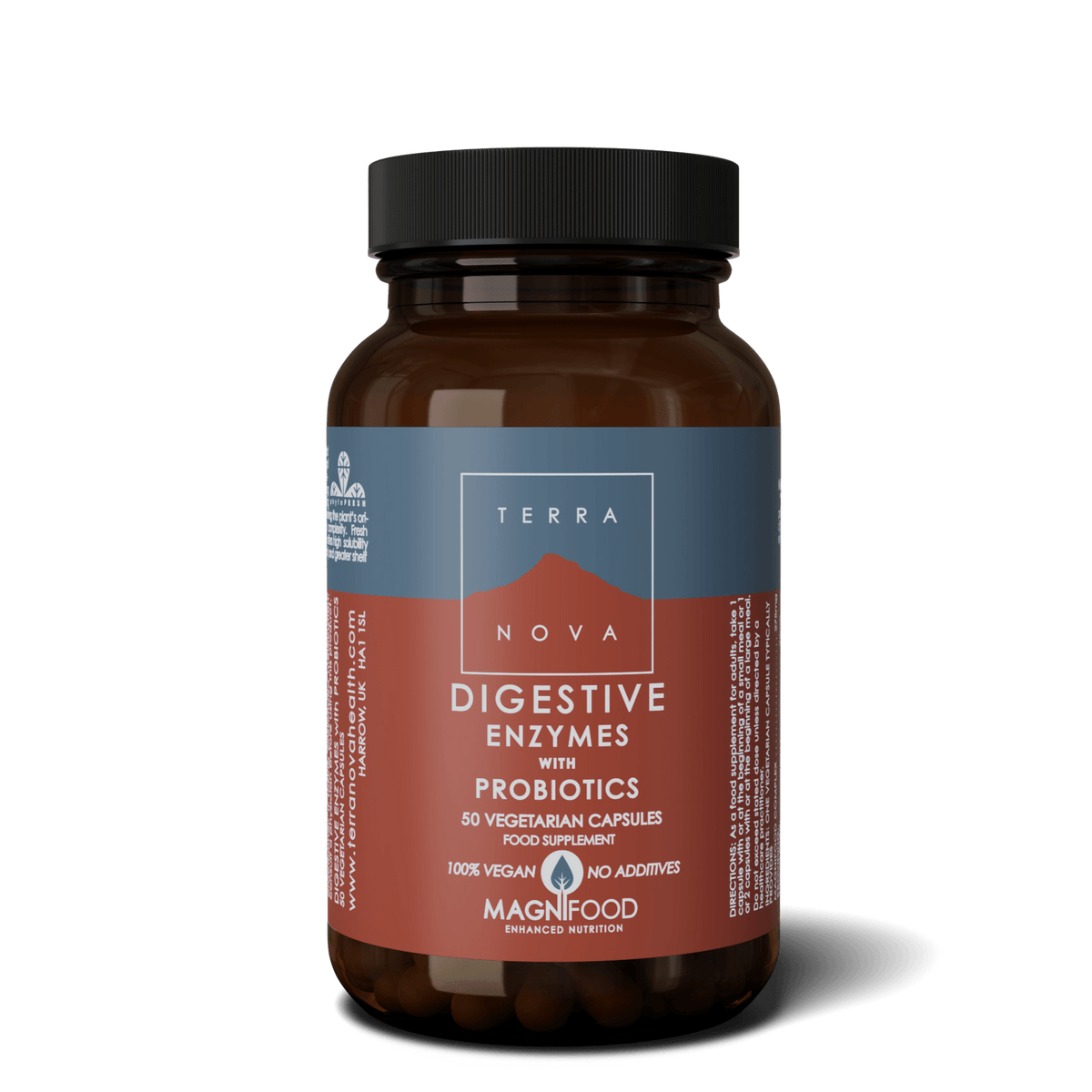 Terranova Digestive Enzymes With Probiotics 50 kaps. - Sinunapteekki.fi