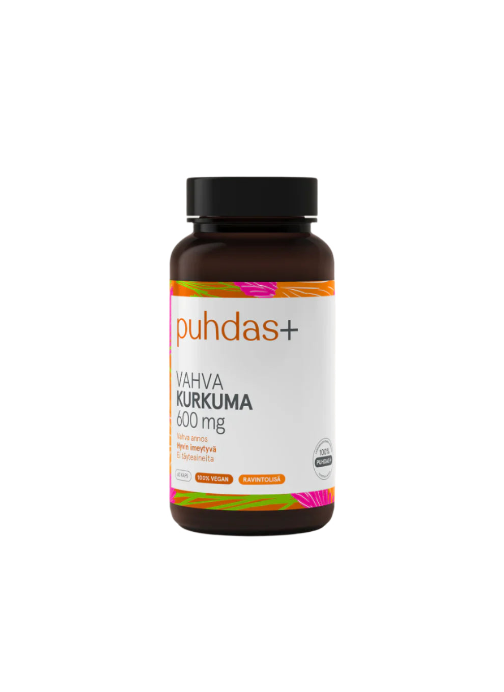 Puhdas+ Vahva Kurkuma 600 mg 60 kaps.