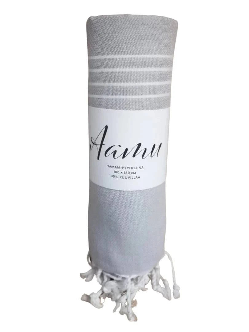 AAMU Hamam-kylpypyyhe Keskiharmaa