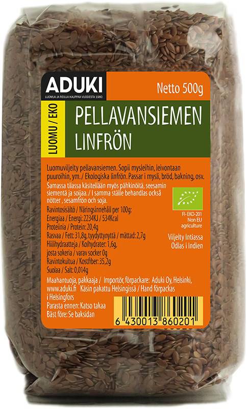 Aduki Pellavansiemen 500 g