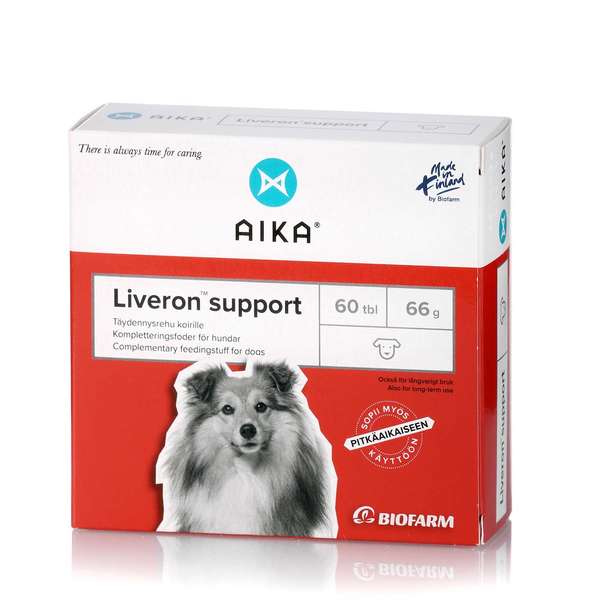 AIKA Liveron Support - Täydennysrehu koirille 60 tabl.