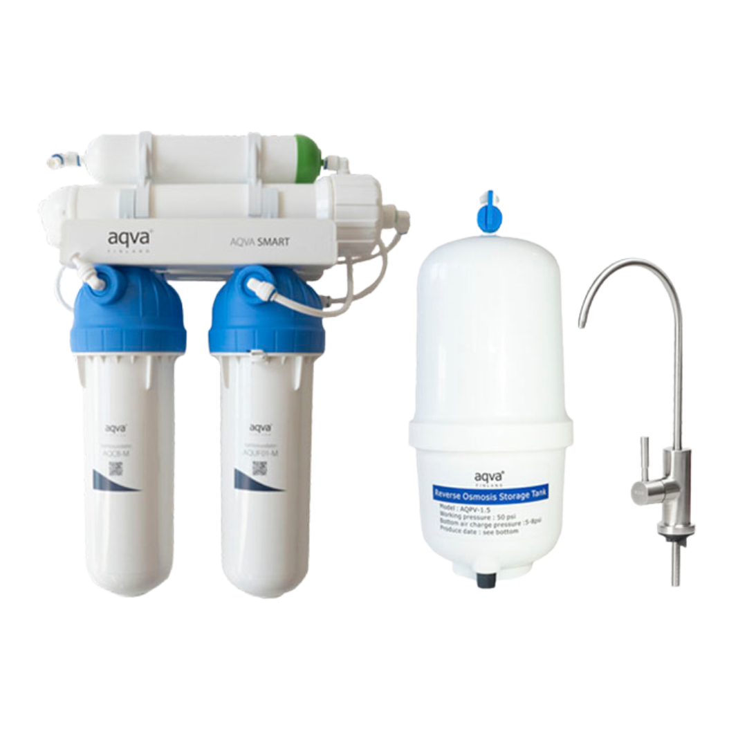 Aqva Smart - Käänteisosmoosilaite juomaveden puhdistamiseen AQ006-1 - poistuu