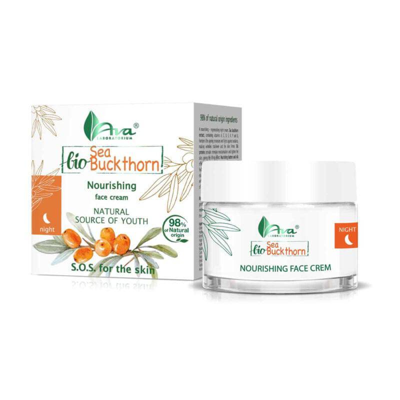 Ava Bio Sea Buckthorn Nourishing Face Cream - Yövoide 50ml