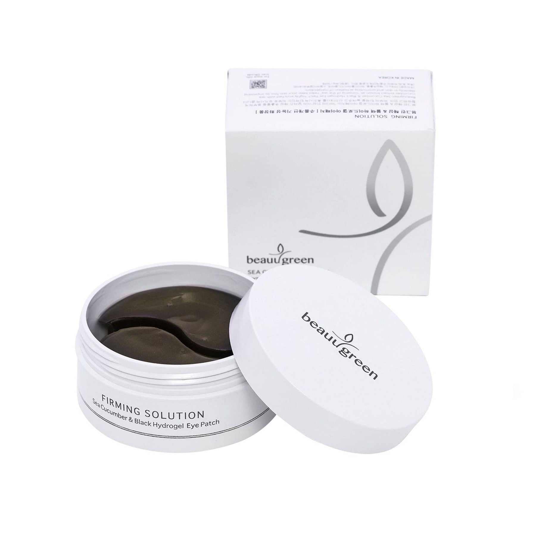 BeauuGreen Firming Solution Sea Cucumber & Black Hydrogel Eye Patch - Silmänympärysnaamio 30 paria