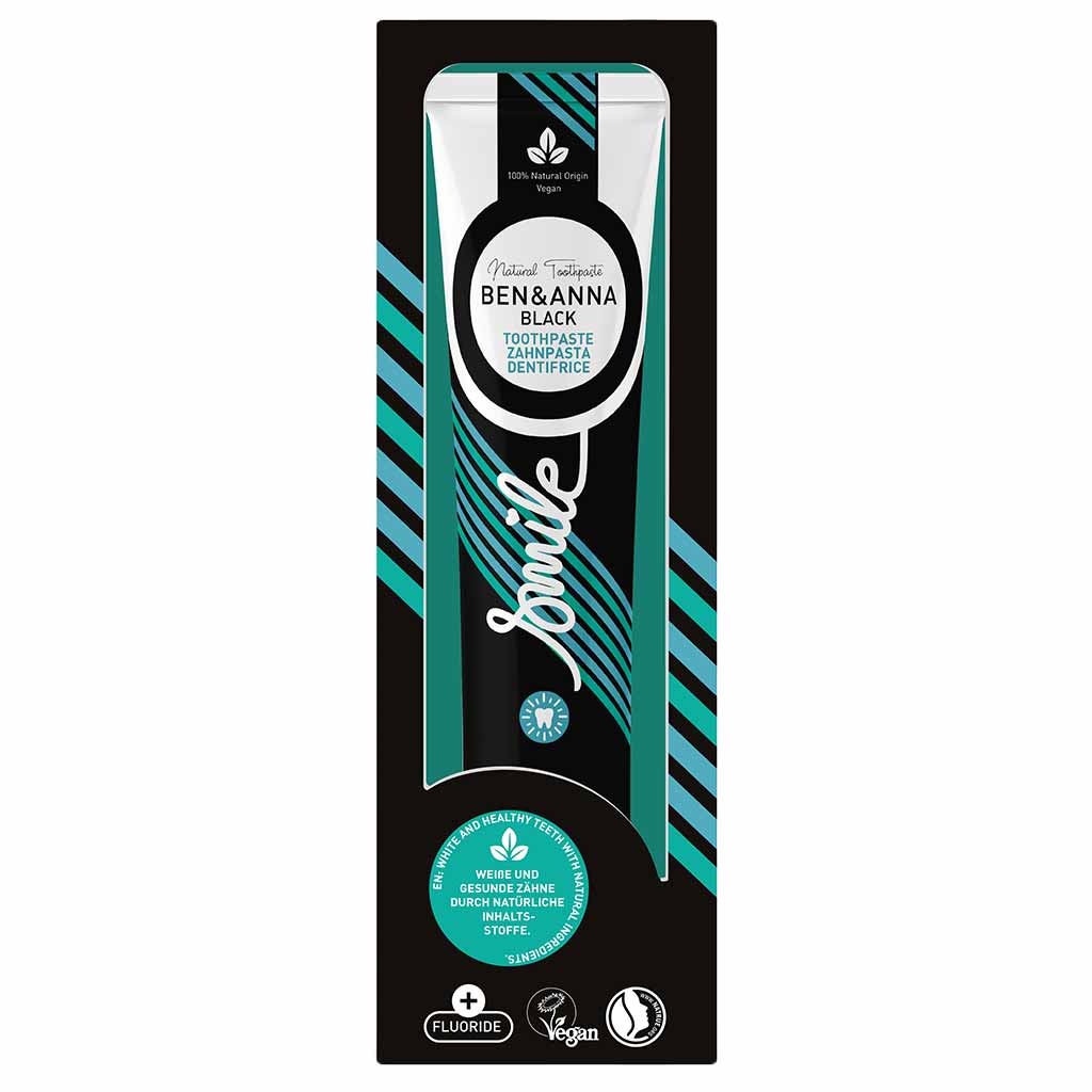 Ben & Anna Toothpaste Black - Hammastahna aktiivihiili 75 ml