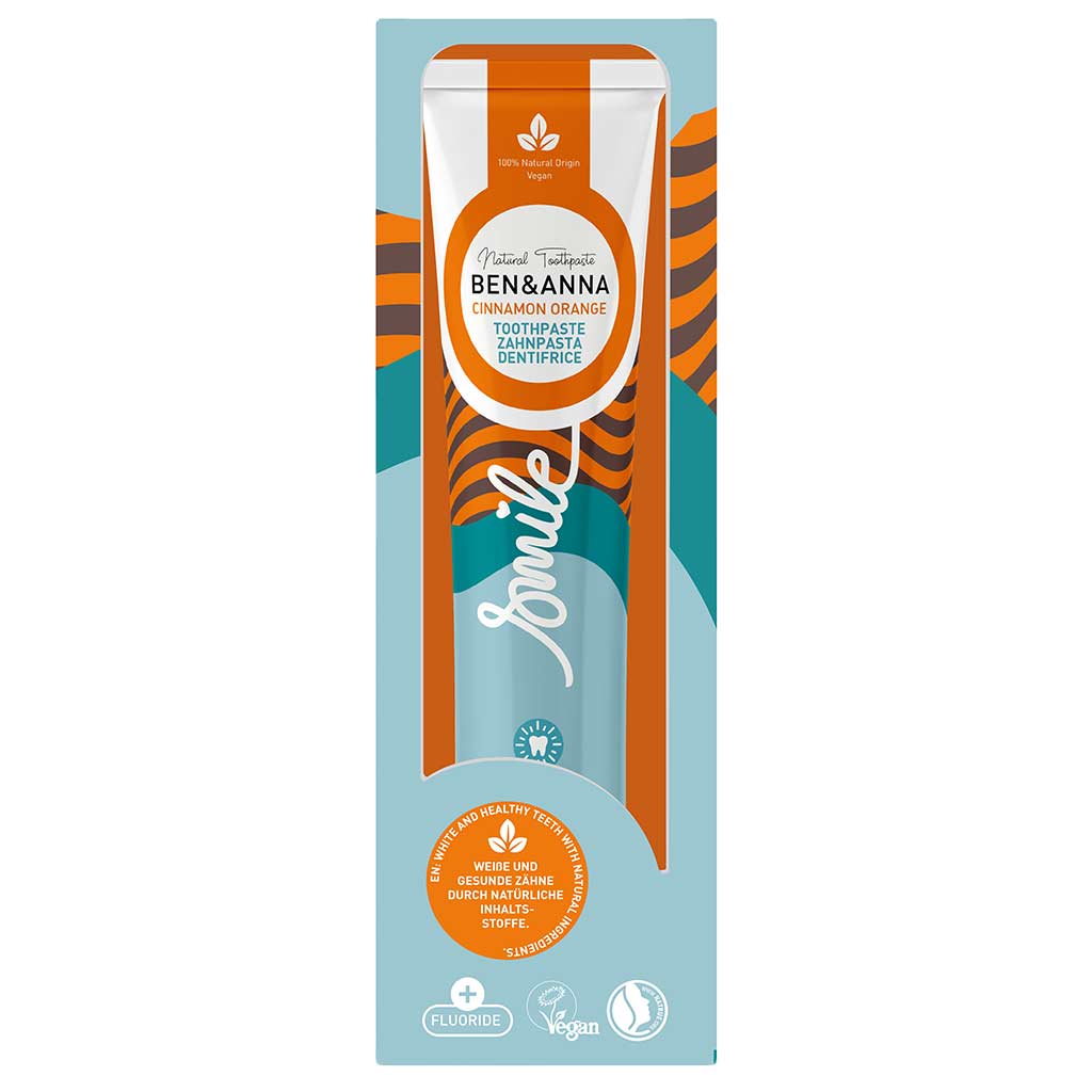 Ben & Anna Toothpaste Cinnamon & Orange - Appelsiini ja kaneli hammastahna 75ml