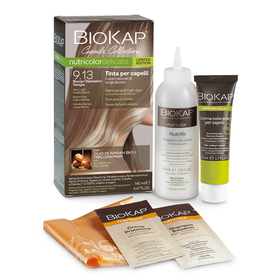 Biokap Nutricolor Delicato - Hiusväri 9.13 Very Light Vanilla Blond 140 ml