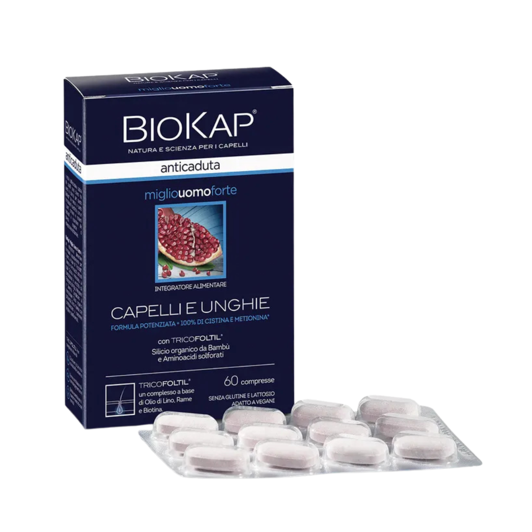 Biokap Anticaduta Miglio Uomo Forte 60 tabl.