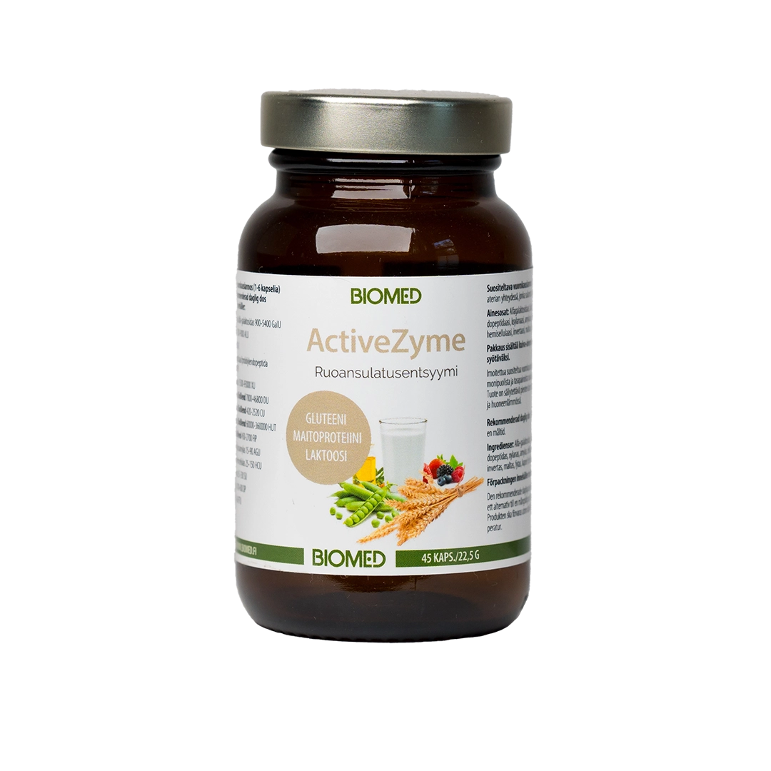 Biomed ActiveZyme - Ruoansulatusentsyymi 45 kaps.