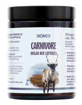 Biomed Carnivore Organ Mix Capsules - Poron sisäelinkapselit 120 kaps.