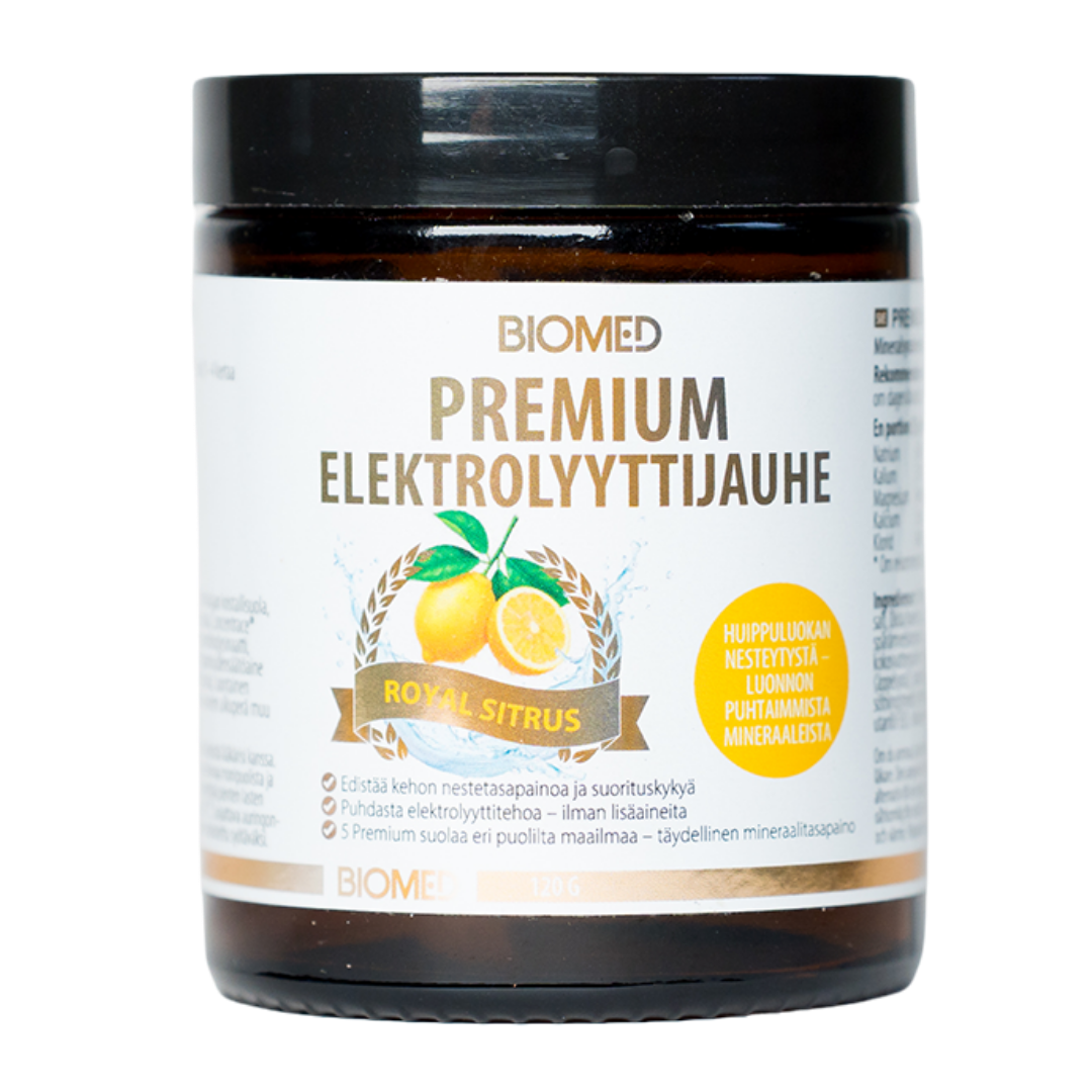 Biomed Premium Elektrolyyttijauhe - Royal Sitrus 120 g