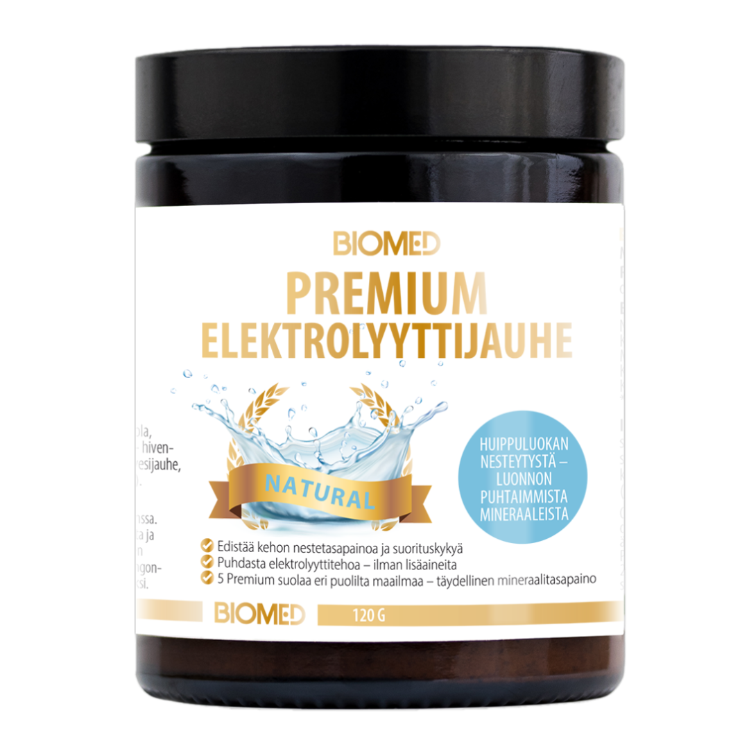 Biomed Premium Elektrolyyttijauhe - Natural 120 g