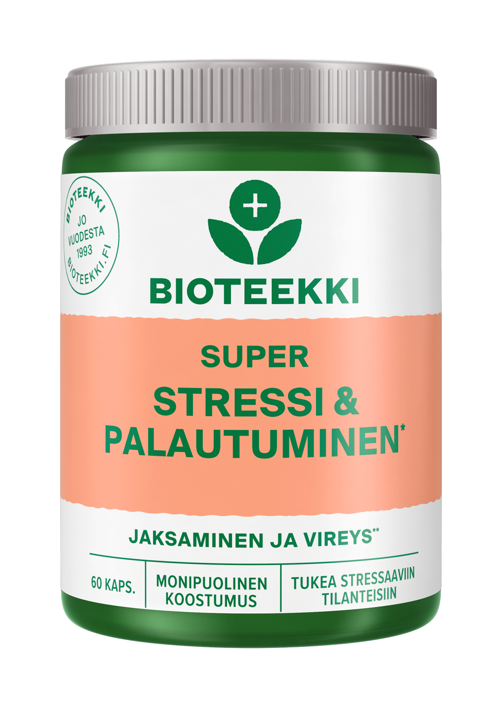 Bioteekki Super Stressi & Palautuminen 60 kaps.