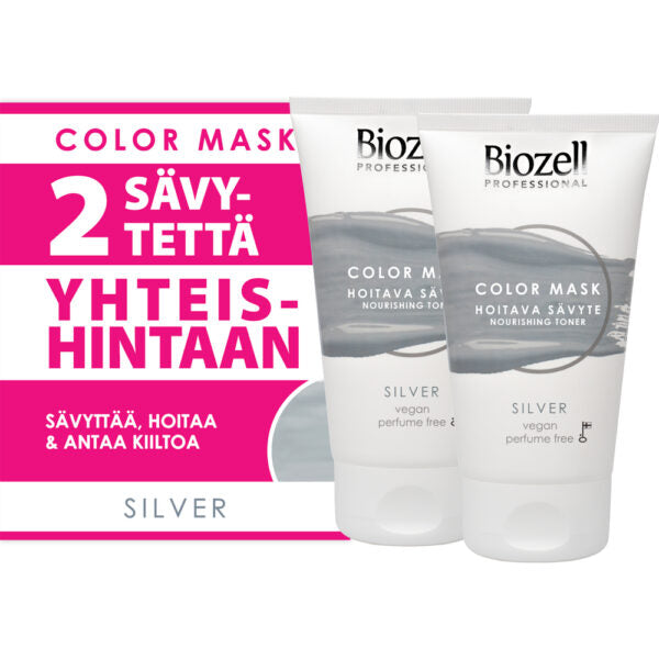 Biozell Professional Color Mask 2 - Pack - Sävyte Silver 2 x 150 ml