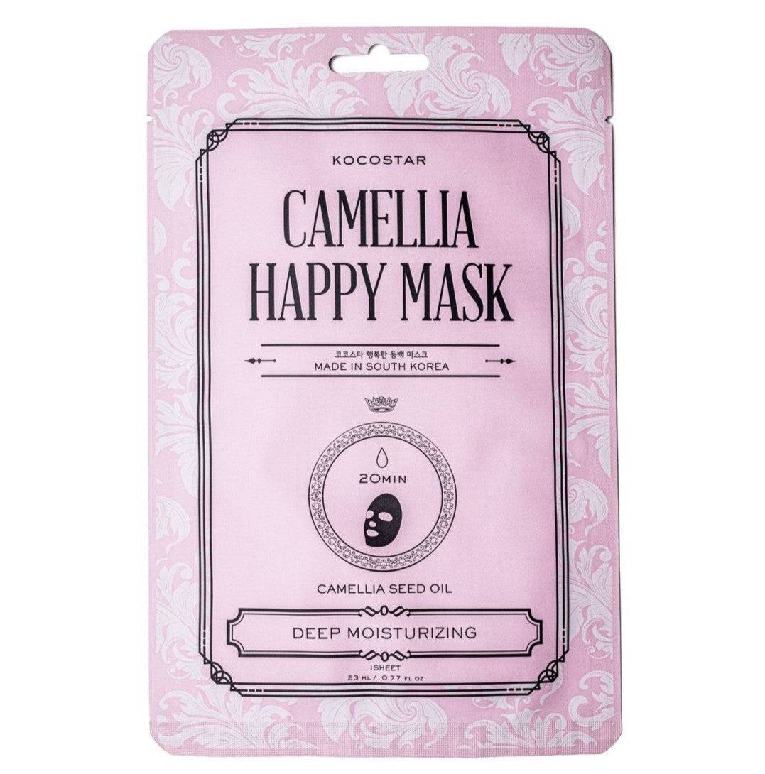KOCOSTAR Camellia Happy Mask - Tehokosteuttava kangasnaamio 1 kpl - Sinunapteekki.fi